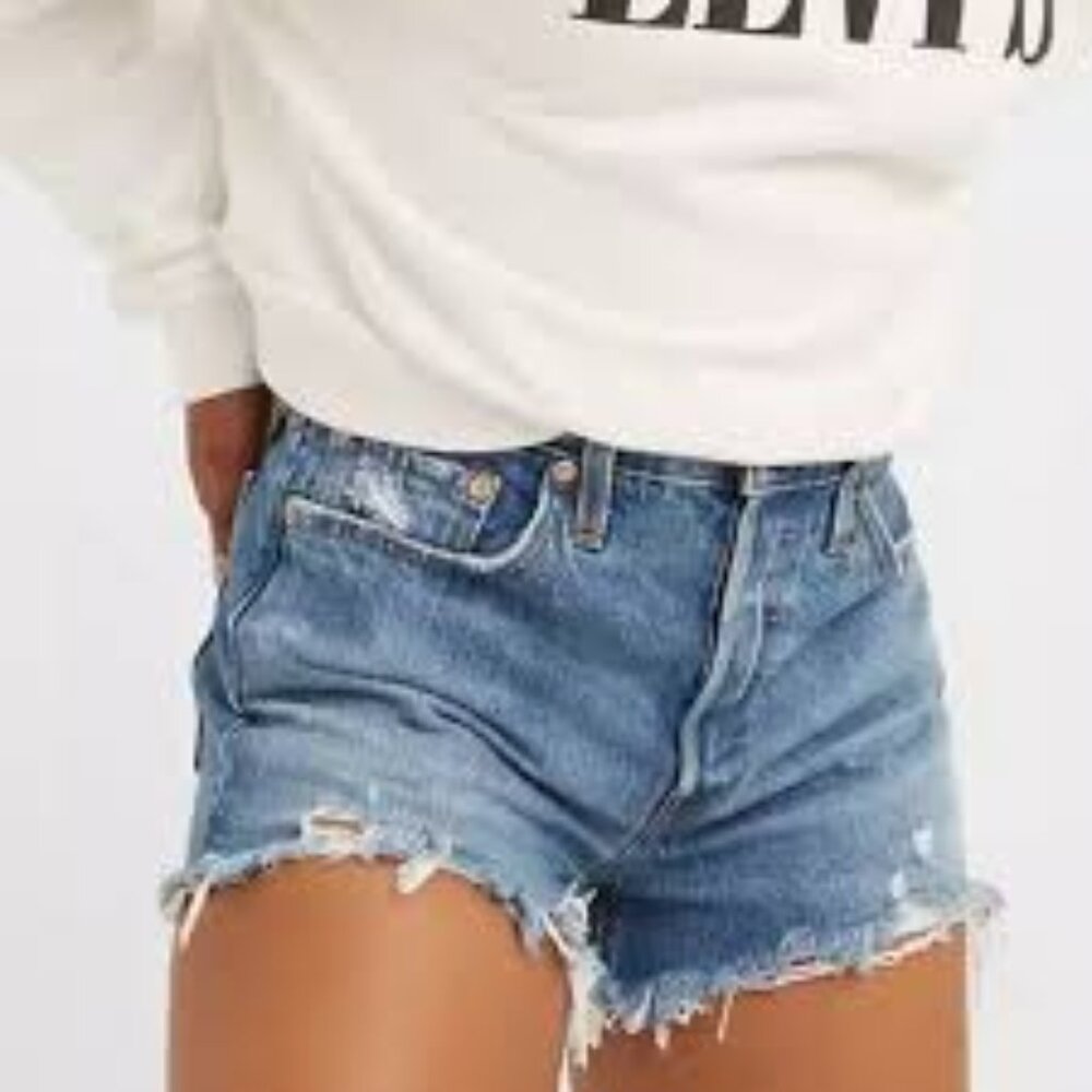 Levi's 501 High Rise Cut-Off Denim Shorts